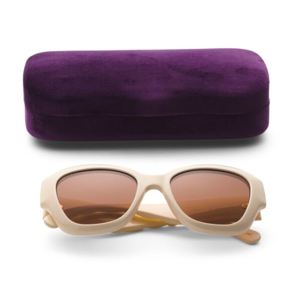 Gucci Accessories - GUCCI Square Frame 53mm Ivory Texture Gold Tone GG SUNGLASSES New Case HOST PICK